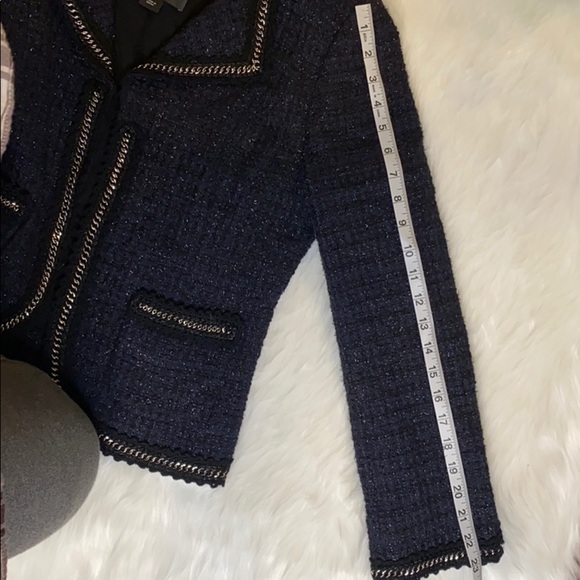 St. John Couture navy and black tweed jacket - Picture 7 of 14